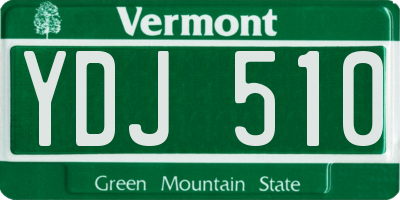 VT license plate YDJ510