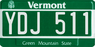 VT license plate YDJ511