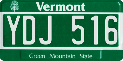 VT license plate YDJ516