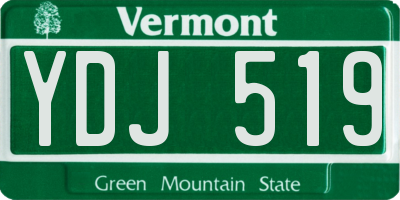 VT license plate YDJ519