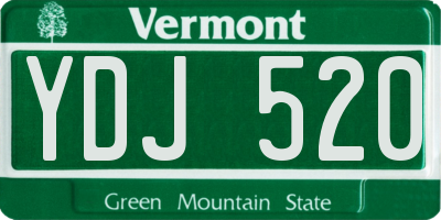 VT license plate YDJ520