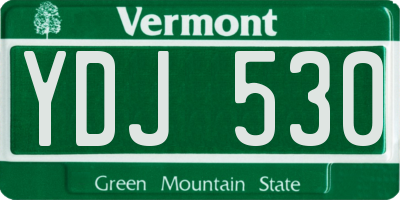 VT license plate YDJ530