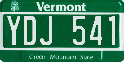 VT license plate YDJ541