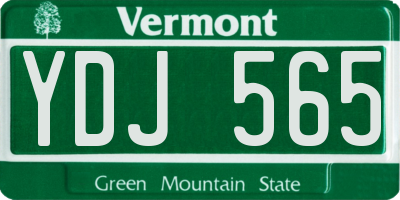 VT license plate YDJ565