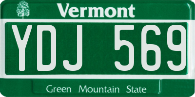 VT license plate YDJ569