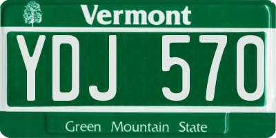 VT license plate YDJ570