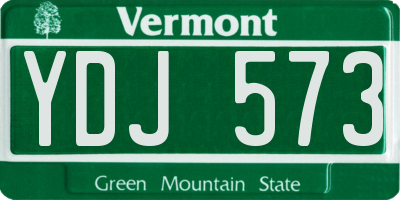 VT license plate YDJ573