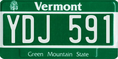 VT license plate YDJ591