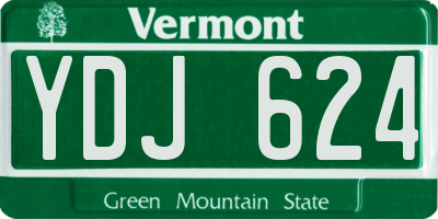 VT license plate YDJ624