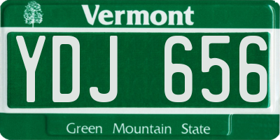 VT license plate YDJ656