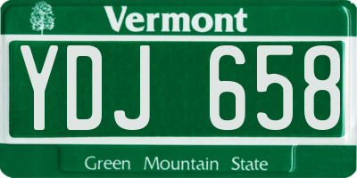 VT license plate YDJ658