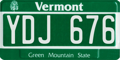 VT license plate YDJ676
