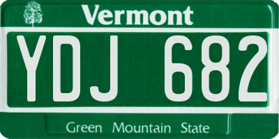 VT license plate YDJ682