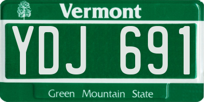 VT license plate YDJ691