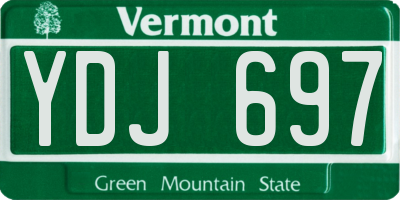 VT license plate YDJ697