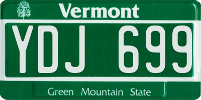 VT license plate YDJ699