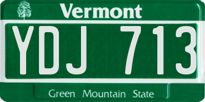 VT license plate YDJ713