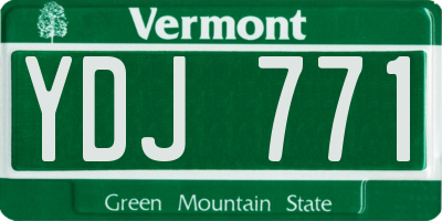 VT license plate YDJ771