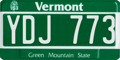 VT license plate YDJ773