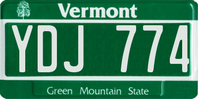 VT license plate YDJ774