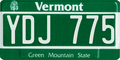 VT license plate YDJ775