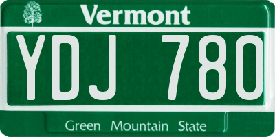 VT license plate YDJ780