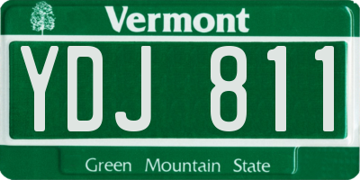 VT license plate YDJ811