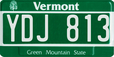 VT license plate YDJ813