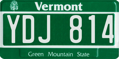 VT license plate YDJ814