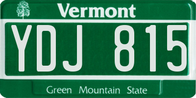VT license plate YDJ815