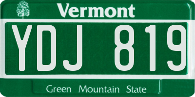 VT license plate YDJ819
