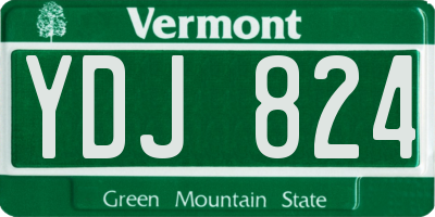 VT license plate YDJ824