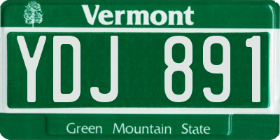 VT license plate YDJ891