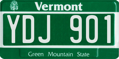 VT license plate YDJ901
