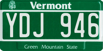 VT license plate YDJ946