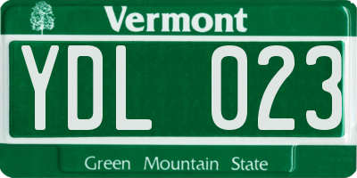 VT license plate YDL023