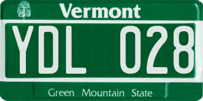 VT license plate YDL028