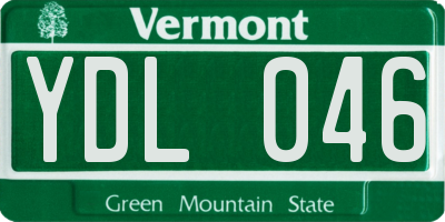 VT license plate YDL046