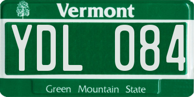 VT license plate YDL084