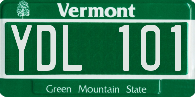 VT license plate YDL101