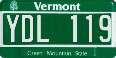 VT license plate YDL119