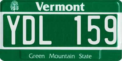 VT license plate YDL159