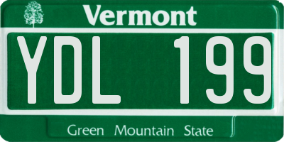 VT license plate YDL199