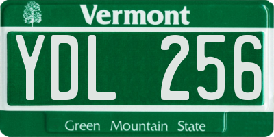 VT license plate YDL256