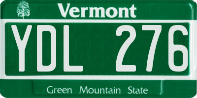 VT license plate YDL276
