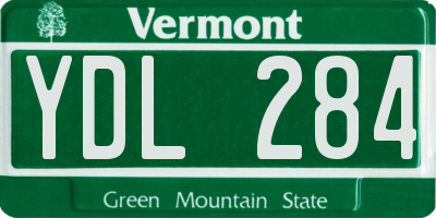 VT license plate YDL284