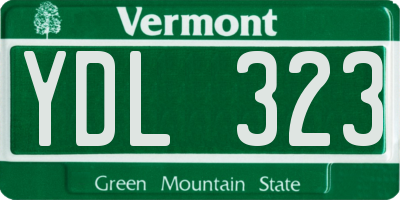 VT license plate YDL323