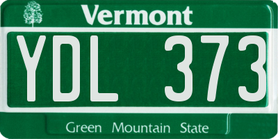 VT license plate YDL373