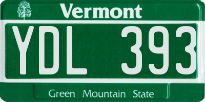 VT license plate YDL393