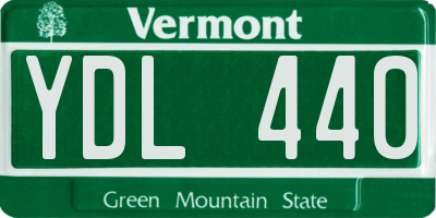 VT license plate YDL440